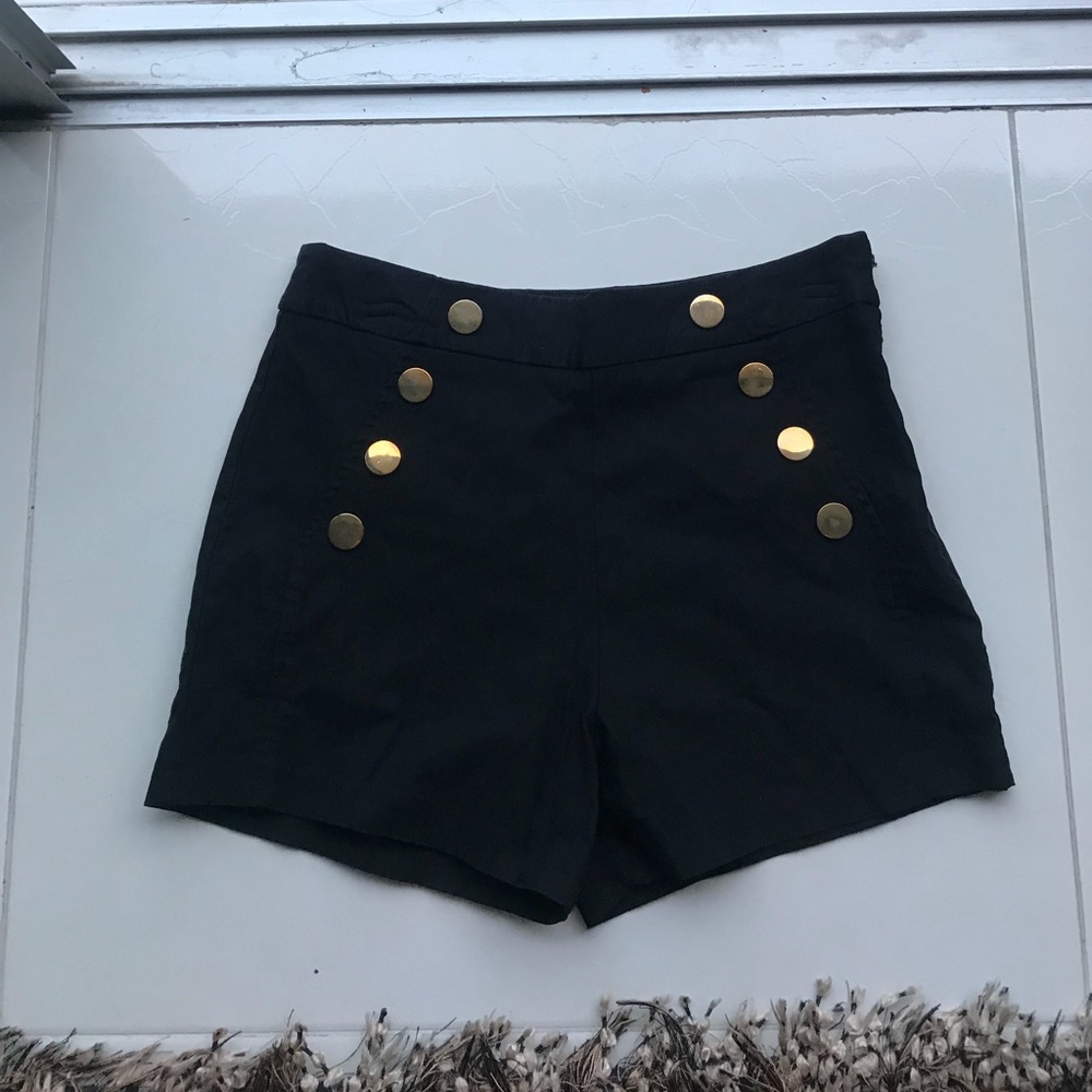 Black nasty gal high waisted shorts